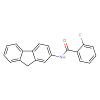 Chemical structure of N-(9H-fluoren-2-yl)-2-fluorobenzamide - CSSB00048495232