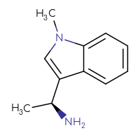 Chemical structure of (1S)-1-(1-methyl-1H-indol-3-yl)ethan-1-amine - CSSB00012000372