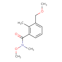 Chemical structure of N-methoxy-3-(methoxymethyl)-N,2-dimethylbenzamide - CSSB07127741023