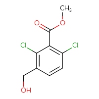 Chemical structure of methyl 2,6-dichloro-3-(hydroxymethyl)benzoate - CSSB00135276789