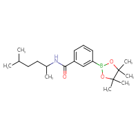 Chemical structure of N-(5-methylhexan-2-yl)-3-(4,4,5,5-tetramethyl-1,3,2-dioxaborolan-2-yl)benzamide - CSSB02229496618