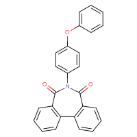 Chemical structure of 9-(4-phenoxyphenyl)-9-azatricyclo[9.4.0.0²,⁷]pentadeca-1(11),2(7),3,5,12,14-hexaene-8,10-dione - CSSB00121704120