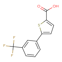 Chemical structure of 5-[3-(trifluoromethyl)phenyl]thiophene-2-carboxylic acid - CSSB00000416021