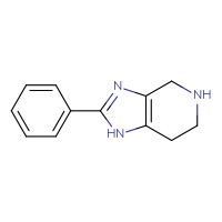 Chemical structure of 2-phenyl-1H,4H,5H,6H,7H-imidazo[4,5-c]pyridine - CSSB00012001745