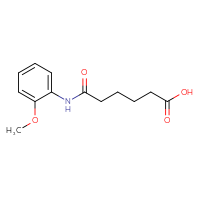 Chemical structure of 5-[(2-methoxyphenyl)carbamoyl]pentanoic acid - CSSB00000449226