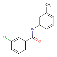 Chemical structure of 3-chloro-N-(3-methylphenyl)benzamide - CSSB00026300863