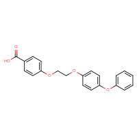 Chemical structure of 4-[2-(4-phenoxyphenoxy)ethoxy]benzoic acid - CSSB00000735459