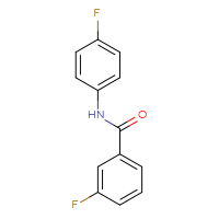 Chemical structure of 3-fluoro-N-(4-fluorophenyl)benzamide - CSSB00026301034