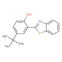 Chemical structure of 2-(1,3-benzothiazol-2-yl)-4-tert-butylphenol - CSSB15171773148
