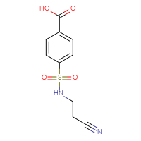 Chemical structure of 4-[(2-cyanoethyl)sulfamoyl]benzoic acid - CSSB00000259275