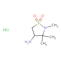 Chemical structure of 4-amino-2,3,3-trimethyl-1λ⁶,2-thiazolidine-1,1-dione hydrochloride - CSSB00102885512