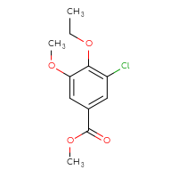 Chemical structure of methyl 3-chloro-4-ethoxy-5-methoxybenzoate - CSSB00000000167