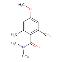 Chemical structure of 4-methoxy-N,N,2,6-tetramethylbenzamide - CSSB03526142825