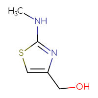 Chemical structure of [2-(methylamino)-1,3-thiazol-4-yl]methanol - CSSB00014886589