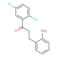 Chemical structure of 1-(2,5-dichlorophenyl)-3-(2-methylphenyl)propan-1-one - CSSB00001316583