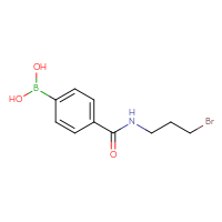 Chemical structure of {4-[(3-bromopropyl)carbamoyl]phenyl}boronic acid - CSSB00010171376