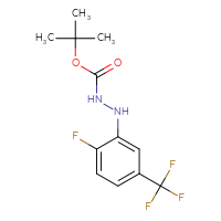Chemical structure of N'-[2-fluoro-5-(trifluoromethyl)phenyl](tert-butoxy)carbohydrazide - CSSB02517442033