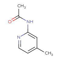 Chemical structure of N-(4-methylpyridin-2-yl)acetamide - CSSB00000016760