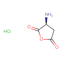 Chemical structure of (3S)-3-aminooxolane-2,5-dione hydrochloride - CSSB00020641328
