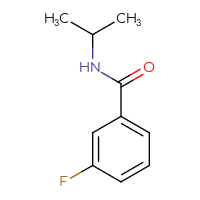 Chemical structure of 3-fluoro-N-(propan-2-yl)benzamide - CSSB00000157609
