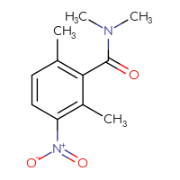 Chemical structure of N,N,2,6-tetramethyl-3-nitrobenzamide - CSSB01992982003