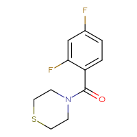 Chemical structure of 4-(2,4-difluorobenzoyl)thiomorpholine - CSSB00092737349