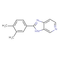 Chemical structure of 2-(3,4-dimethylphenyl)-3H-imidazo[4,5-c]pyridine - CSSB00008083758