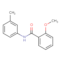 Chemical structure of 2-methoxy-N-(3-methylphenyl)benzamide - CSSB00026303602