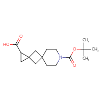 Chemical structure of 8-[(tert-butoxy)carbonyl]-8-azadispiro[2.1.5⁵.1³]undecane-1-carboxylic acid - CSSB20271387931