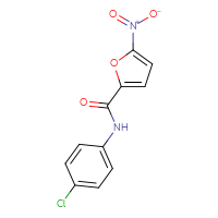 Chemical structure of N-(4-chlorophenyl)-5-nitrofuran-2-carboxamide - CSSB00027989050