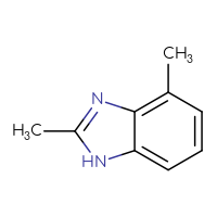 Chemical structure of 2,4-dimethyl-1H-1,3-benzodiazole - CSSB00011386624