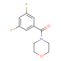 Chemical structure of 4-(3,5-difluorobenzoyl)morpholine - CSSB00000252186