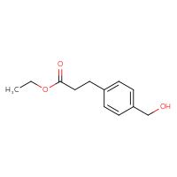 Chemical structure of ethyl 3-[4-(hydroxymethyl)phenyl]propanoate - CSSB00010199951
