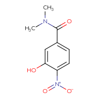 Chemical structure of 3-hydroxy-N,N-dimethyl-4-nitrobenzamide - CSSB00000235643