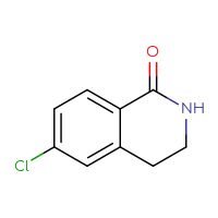Chemical structure of 6-chloro-1,2,3,4-tetrahydroisoquinolin-1-one - CSSB00000081305