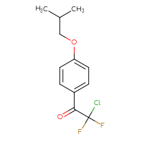 Chemical structure of 2-chloro-2,2-difluoro-1-[4-(2-methylpropoxy)phenyl]ethan-1-one - CSSB21103684749