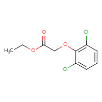 Chemical structure of ethyl 2-(2,6-dichlorophenoxy)acetate - CSSB00000171638