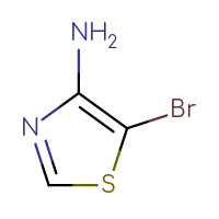 Chemical structure of 5-bromo-1,3-thiazol-4-amine - CSSB00010369781