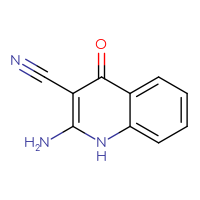 Chemical structure of 2-amino-4-oxo-1,4-dihydroquinoline-3-carbonitrile - CSSB00009883679