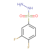 Chemical structure of 3,4-difluorobenzene-1-sulfonohydrazide - CSSB00011270953