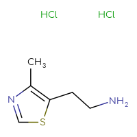 Chemical structure of 2-(4-methyl-1,3-thiazol-5-yl)ethan-1-amine dihydrochloride - CSSB00015203958