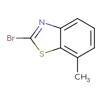 Chemical structure of 2-bromo-7-methyl-1,3-benzothiazole - CSSB00010206613