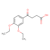 Chemical structure of 4-(3,4-diethoxyphenyl)-4-oxobutanoic acid - CSSB00000595293