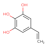 Chemical structure of 5-ethenylbenzene-1,2,3-triol - CSSB00020701132