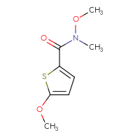 Chemical structure of N,5-dimethoxy-N-methylthiophene-2-carboxamide - CSSB00119448305