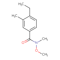 Chemical structure of 4-ethyl-N-methoxy-N,3-dimethylbenzamide - CSSB06366871561