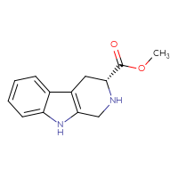 Chemical structure of methyl (3R)-1H,2H,3H,4H,9H-pyrido[3,4-b]indole-3-carboxylate - CSSB00000721738