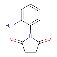 Chemical structure of 1-(2-aminophenyl)pyrrolidine-2,5-dione - CSSB00000754775