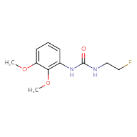 Chemical structure of 1-(2,3-dimethoxyphenyl)-3-(2-fluoroethyl)urea - CSSB01997095531