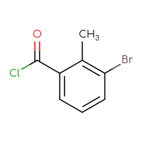 Chemical structure of 3-bromo-2-methylbenzoyl chloride - CSSB00011934917